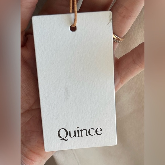 NWT Quince Ultra-Stretch Ponte Straight Leg Pants in Ecru Size Small - Picture 5 of 8